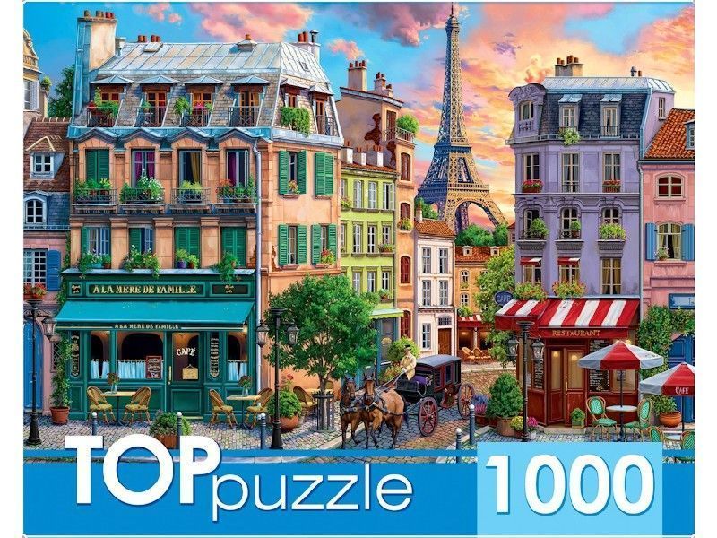 TOPpuzzle. ПАЗЛЫ 1000 элементов. СТАРЫЙ ПАРИЖ