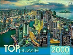 41452 [ГИТП2000-4847]TOPpuzzle ПАЗЛЫ 2000 элементов. ДУБАЙ С ВЫСОТЫ ПТИЧЬЕГО ПОЛЕТА