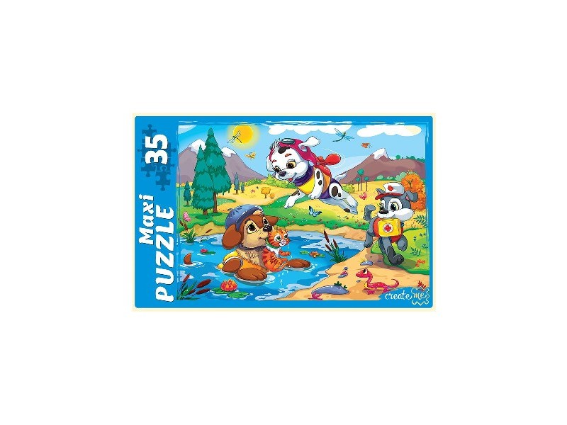 МАКСИ-ПАЗЛЫ 35 элементов. ЩЕНКИ СПАСАТЕЛИ