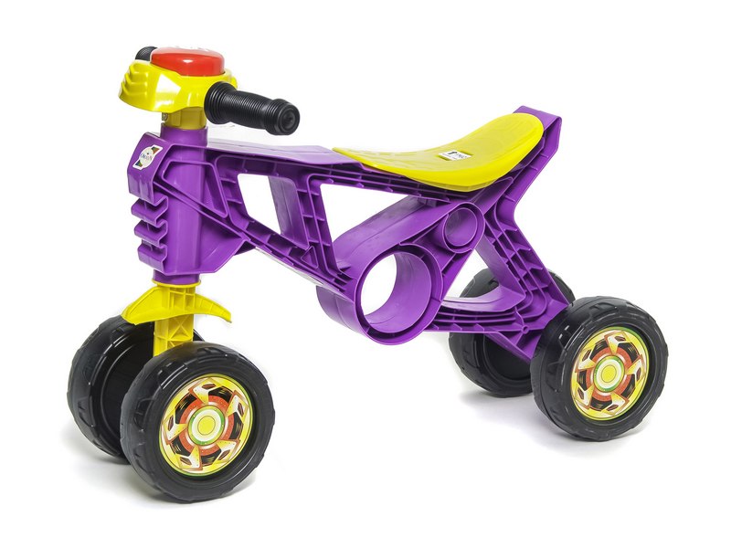 Каталка-беговел 4-х колесный фиолетовый