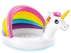 Бассейн с надувным дном «ЕДИНОРОГ» с навесом 127*102*69см, 45л 57113NP