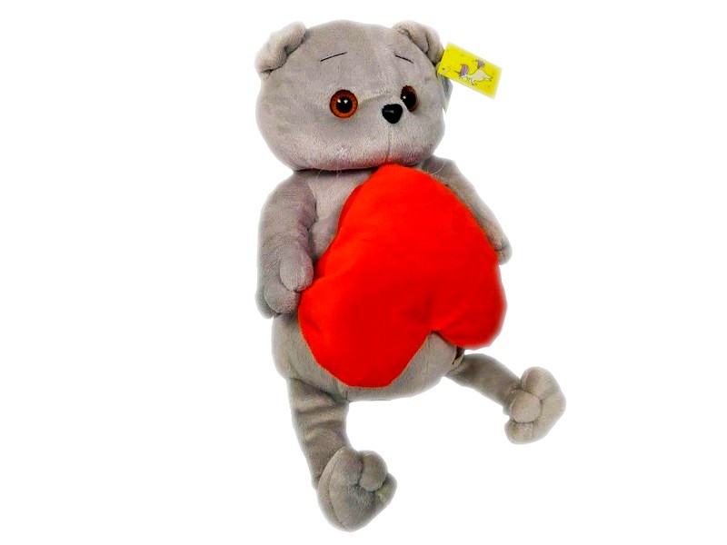 Котик Барсик сердце 38см 202101/06/38