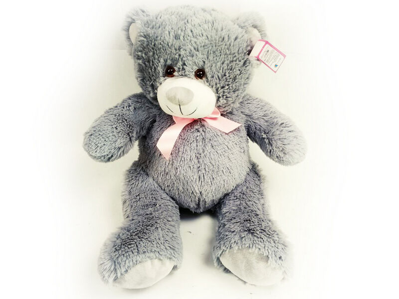 Купить оптом Медвежонок Пупсик бант серый 202102/21/35 в Луганске