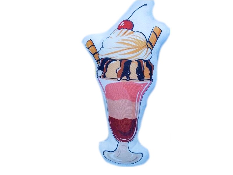 Подушка-игрушка Мороженое вишенка 32см FPD-102