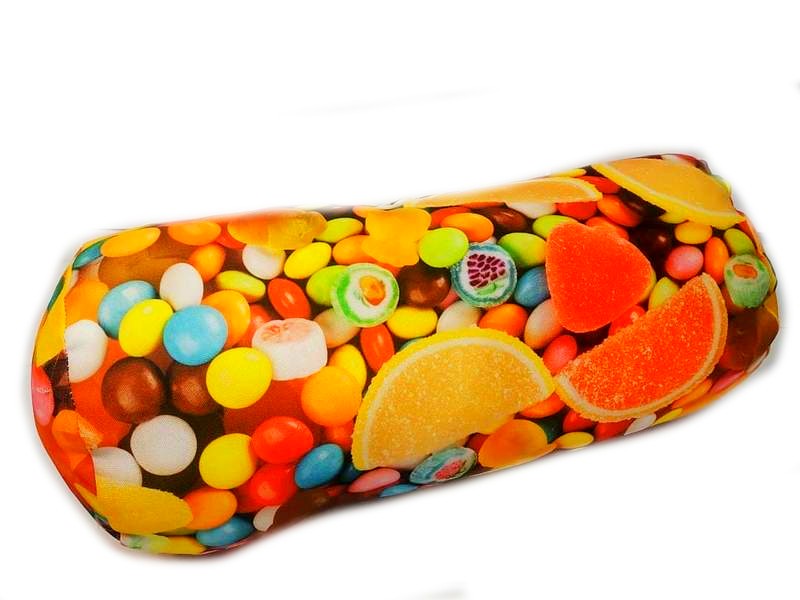 Подушка-игрушка Валик цветные дольки 40см 2021/40-2