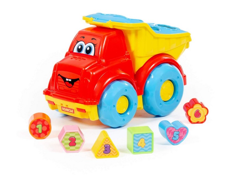 Развивающая игрушка "Автомобиль-самосвал" в сеточке