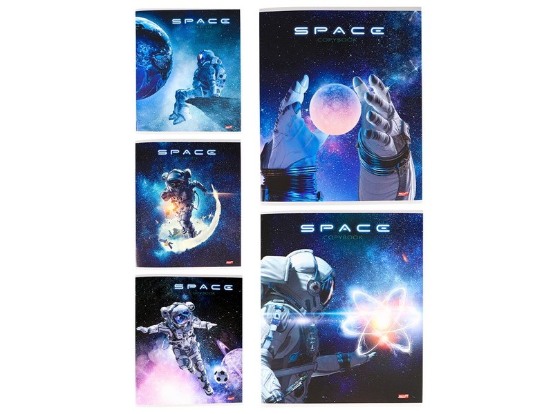 Купить оптом Тетрадь КЛЕТКА 48л "БЕСКРАЙНИЙ КОСМОС" (цвет. мелов. обл.) в Луганске