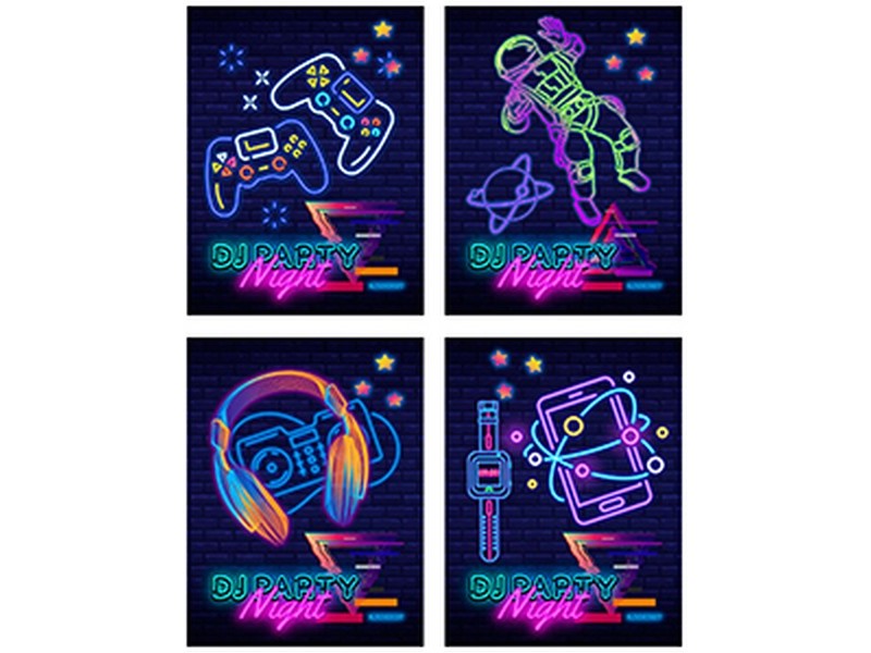 БЛОКНОТ А6 40л. клетка "НЕОНОВЫЙ ДИЗАЙН" (гребень, цвет. мелов. обл., офсет)