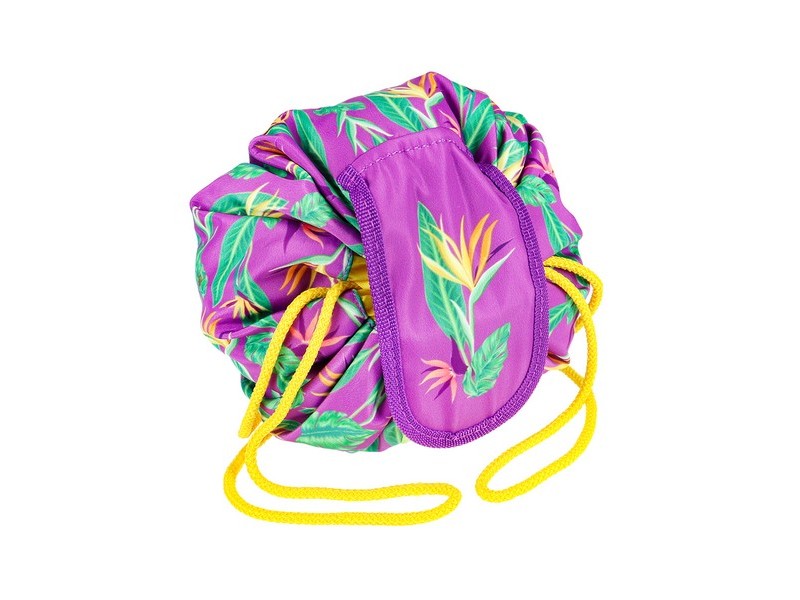 Пенал-торба ФЛОРИСТИКА СИРЕНЕВО-ЖЕЛТЫЙ (ткань) ПН-6160