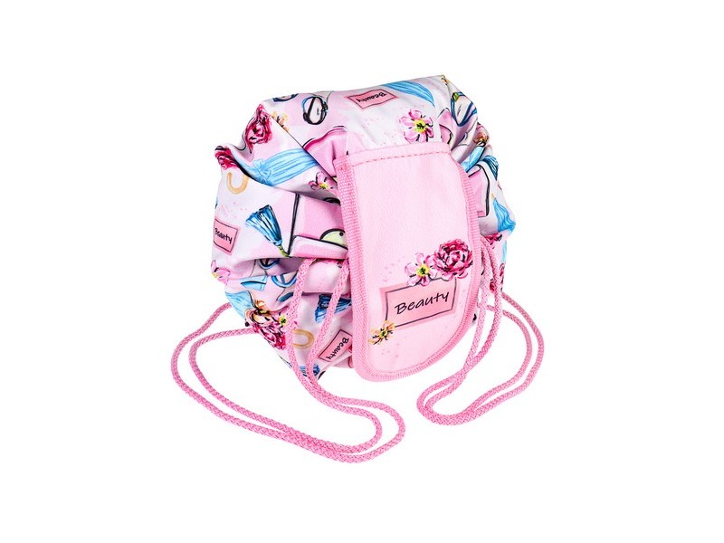 Пенал-торба МОДНЫЕ АКСЕССУАРЫ РОЗОВО-ГОЛУБОЙ (ткань) ПН-6161
