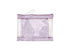 Папка для тетрадей А4+А5 СИРЕНЕВАЯ (ПВХ, молния сверху) ПТ-5899