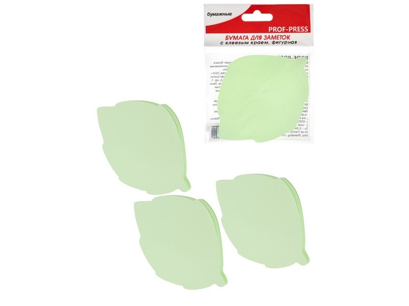 Бумага для заметок с клеевым краем "ЛИСТИК" 50 л