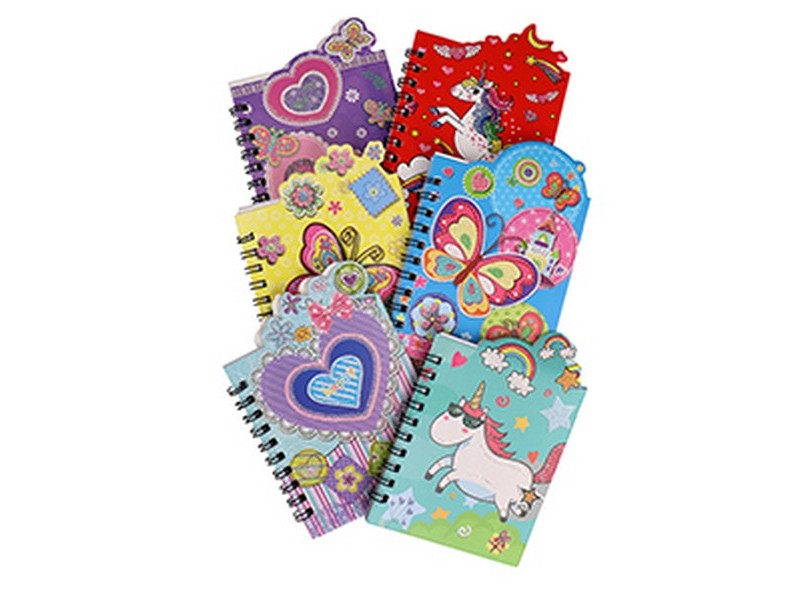 Записная книжка 36л. с фигурной вырубкой с ручкой ЗР-6865