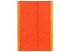 ЕЖЕДНЕВНИК А5 136л. недатир."ГЛАЗГО ОРАНЖЕВЫЙ" (кожзам, войлок) 136-5157