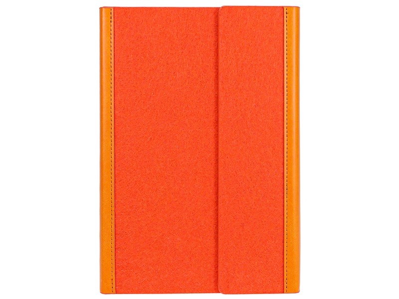Купить оптом ЕЖЕДНЕВНИК А5 136л. недатир."ГЛАЗГО ОРАНЖЕВЫЙ" (кожзам, войлок) 136-5157 в Луганске