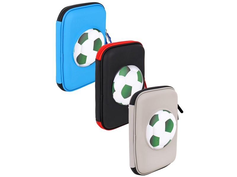 Пенал 1 секция "ФУТБОЛ" 22х15х5см ПН-8656