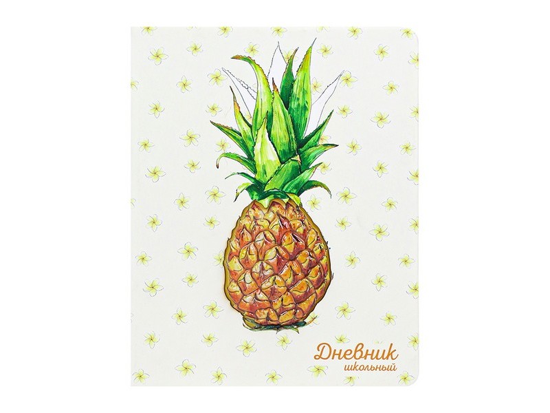Дневник школьный 48л. «PINEAPPLE» (кожзам) Д48-5083