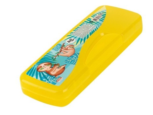 Пенал МИЛЫЙ ЛЕНИВЕЦ 80*220мм (пластик) ПН-6930