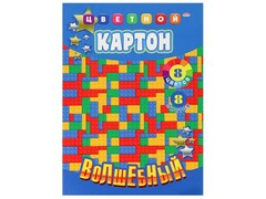 44946 [08-9126]Картон цветной А4 8л. 8цв. "МОЗАИКА"