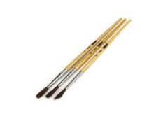 45022 [НК-7430]Набор кистей (пони №2,3,4) 3 шт с дерев. ручкой НК-7430