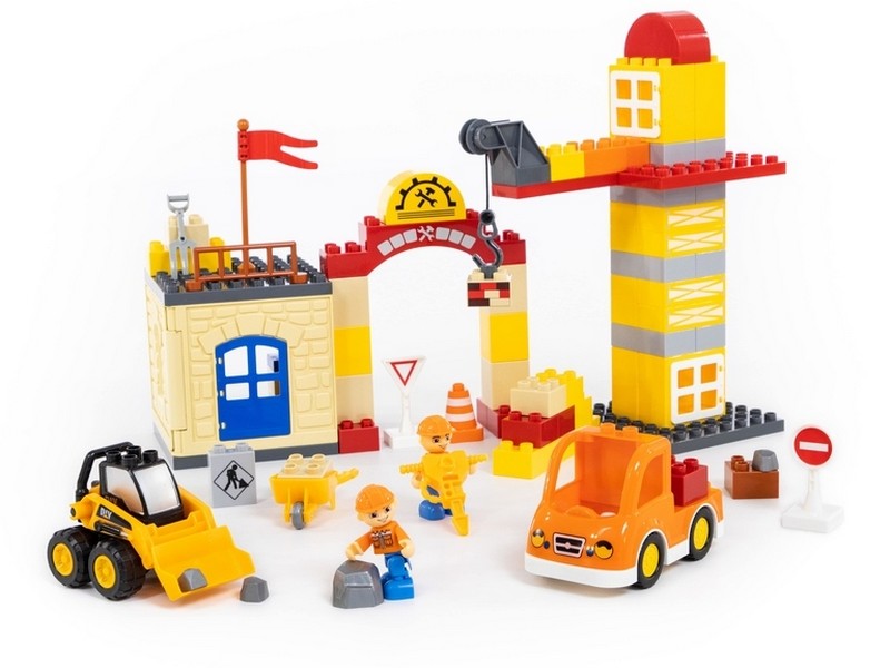 Конструктор "Макси" - "Строительная фирма" 90 эл. в коробке