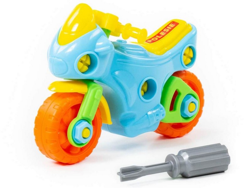 Конструктор-транспорт "Мотоцикл" 25 эл. в пакете