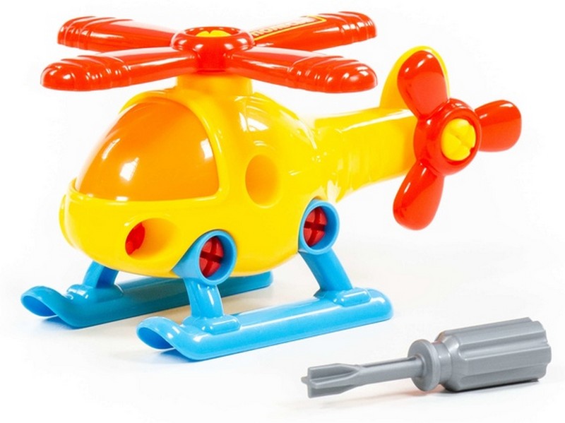 Конструктор-транспорт "Вертолёт" 16 эл. в пакете