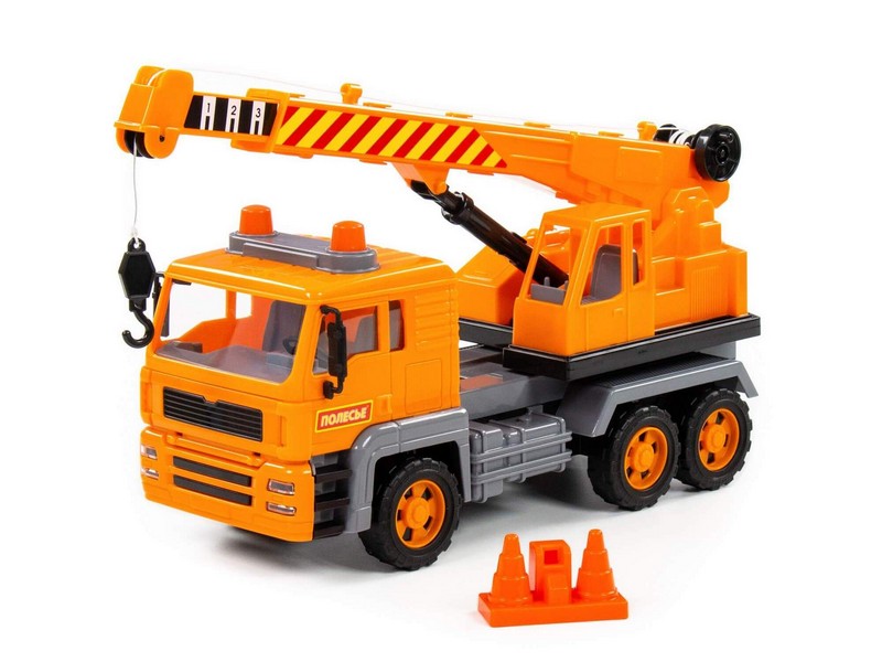 Автомобиль-кран инерц. "Алмаз" в сеточке