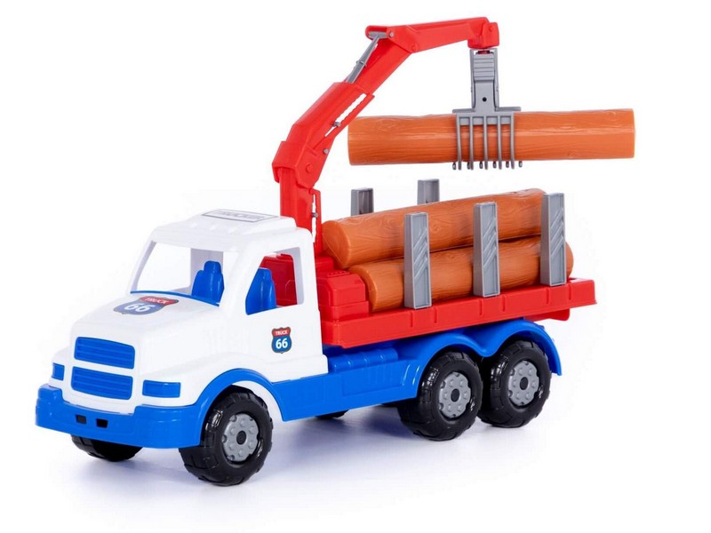 Автомобиль-лесовоз "Сталкер" бело-синий