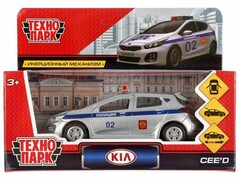 45929 [CEED-POLICE]Технопарк. Машина "KIA CEED" металл. инерц. 12 см (открыв. двери, багажник) полиция