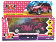 45935 [RAV4-12GRL-COW] Технопарк. Машина "TOYOTA RAV4" металл. инерц. 12 см (открыв. двери, багажник) для девочек