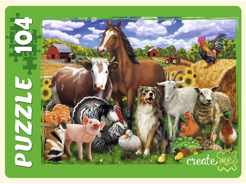 Купить оптом ПАЗЛЫ 104 элемента. ДОМАШНИЕ ЖИВОТНЫЕ №2 в Луганске
