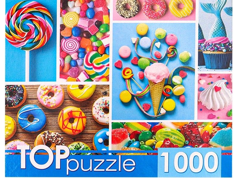 TOPpuzzle ПАЗЛЫ 1000 элементов. ЛЮБИМЫЕ СЛАДОСТИ
