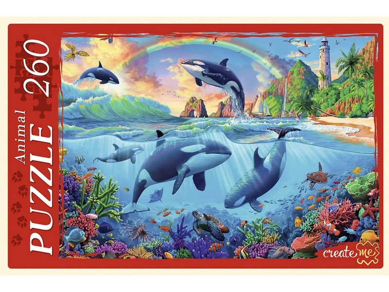 ПАЗЛЫ 260 элементов. МОРСКОЙ МИР №2