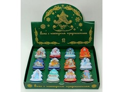 46993 [38167]Подвеска елочная ЕЛКА с пожеланием металл. 3,8см 38167