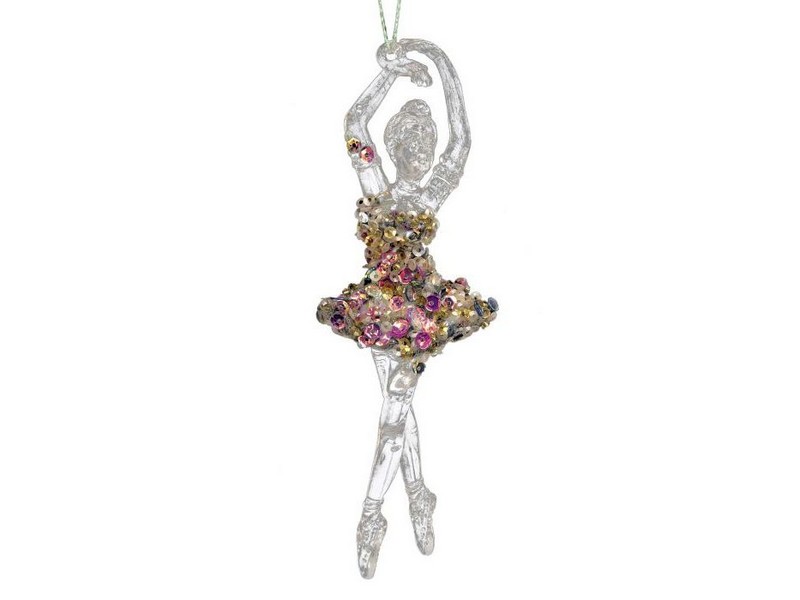 Подвеска елочная ТАНЦОВЩИЦА 14см 86856