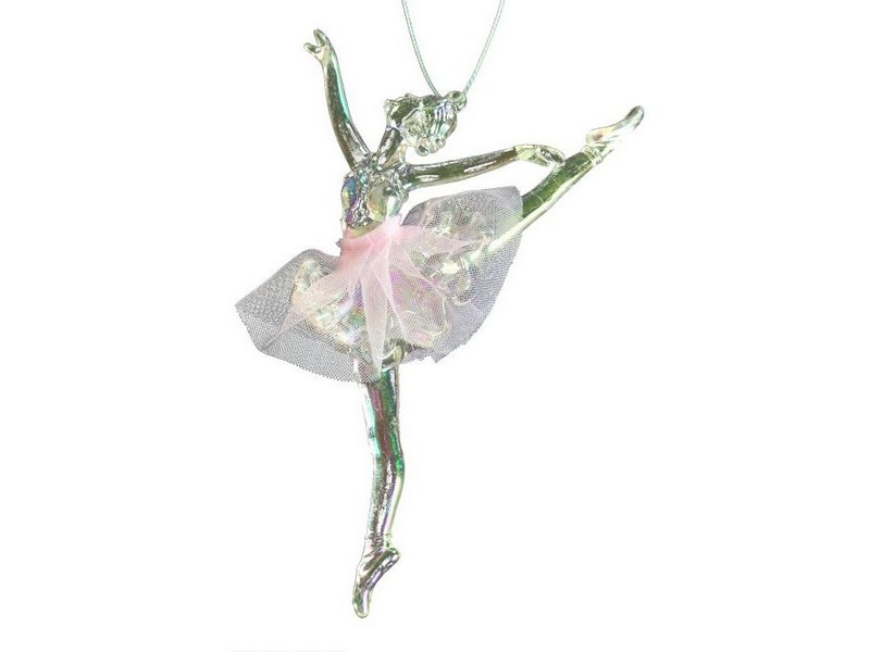 Подвеска елочная БАЛЕРИНА 9,5*1,6*16см в пак. 86857