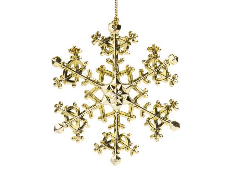 Подвеска елочная СНЕЖИНКА ИСКРИСТАЯ 11см в пак. 77945