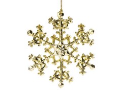 47015 [77945]Подвеска елочная СНЕЖИНКА ИСКРИСТАЯ 11см в пак. 77945