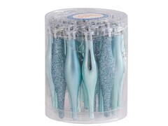 47046 [87303]Набор СОСУЛЬКИ ГОЛУБЫЕ из полистирола 9,5 см (18шт/уп) 87303