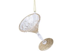 47054 [87135]Подвеска елочная ЗОЛОТИСТЫЙ ФУЖЕР 9*6,5*7см в пак. 87135