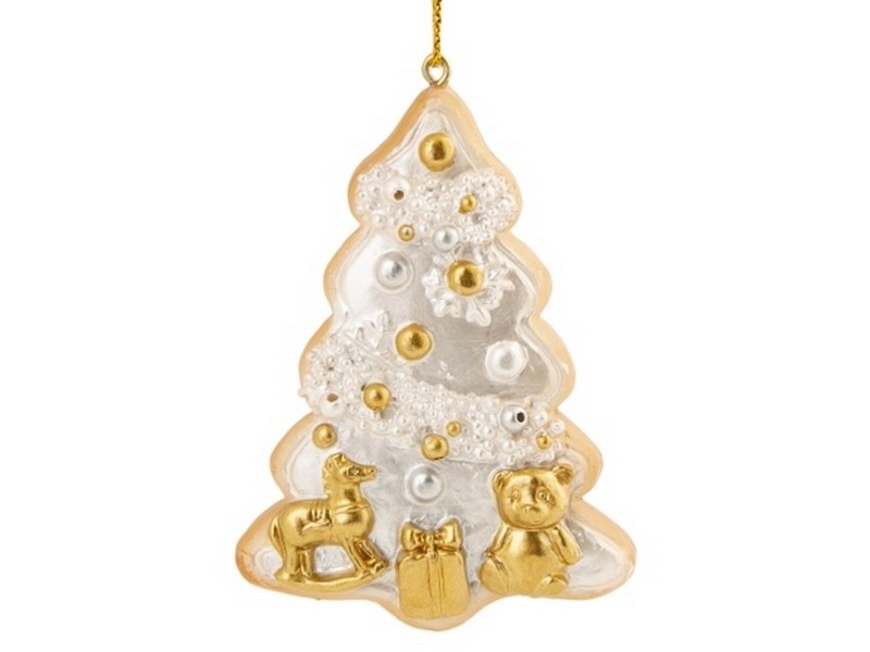 Подвеска елочная ПРЯНИК ЕЛОЧКА 7,3см 81365