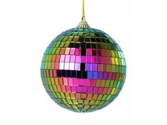 47126 [86905]Подвеска елочная ШАР МУЛЬТИКОЛОР из пенопласта и стекла 8см 86905