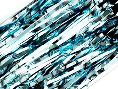 47163 [86097]Новогодний дождик ГОЛУБОЙ ЗАНАВЕС 1*2м 86097