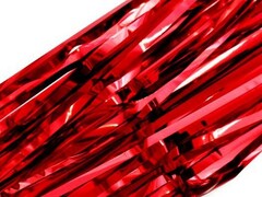 47165 [86096]Новогодний дождик КРАСНЫЙ ЗАНАВЕС 1*2м 86096