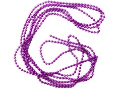 47184 [38676]Бусы на елку ФИОЛЕТОВЫЕ 2,7м в пак. 38676