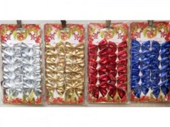 47396 [НУ-2118]Набор ёлочных бантов «Яркий праздник» 5,5 см 12 шт НУ-2118