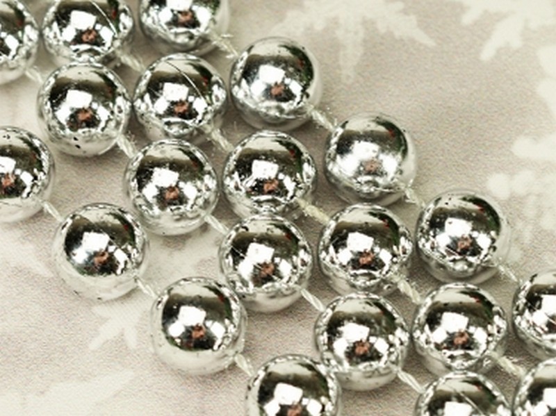 Бусы на ёлку «ВОЛШЕБНЫЙ ПРАЗДНИК» 1,8 м серебро НУ-0059