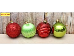 47478 [НУ-4409]Набор украшений разноцветных «Новый год» 6 см 28 шт НУ-4409