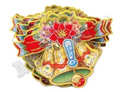 47473 [НУ-8305]Гирлянда картонная "Праздничное настроение" 2,64 м глиттер НУ-8305